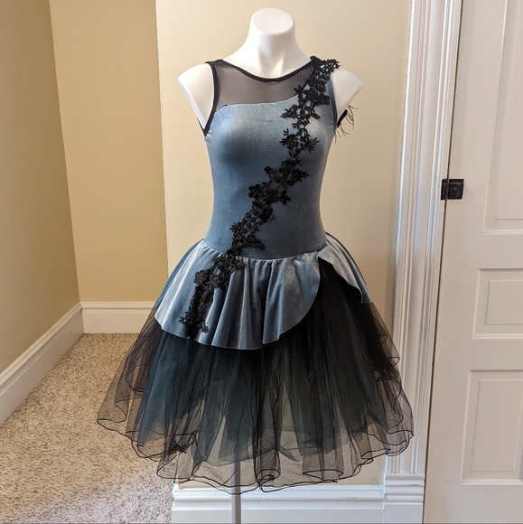 Weissman Other - Weissman blue/silver and black ballerina costume size Small